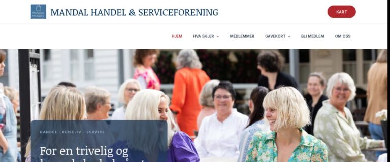Nettsiden til Mandal Handel og Serviceforening
